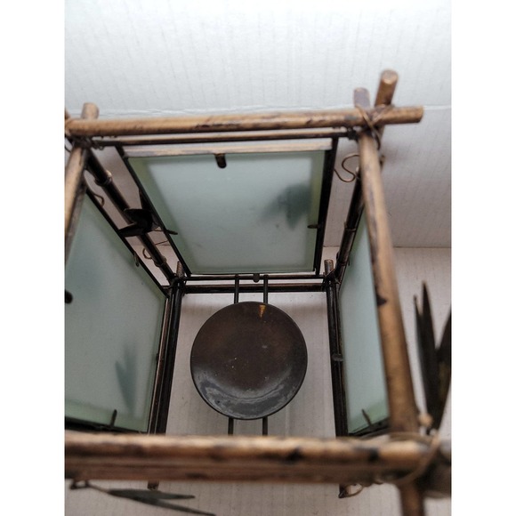 Feng Shui metal and glass candle holder - Picture 5 of 6